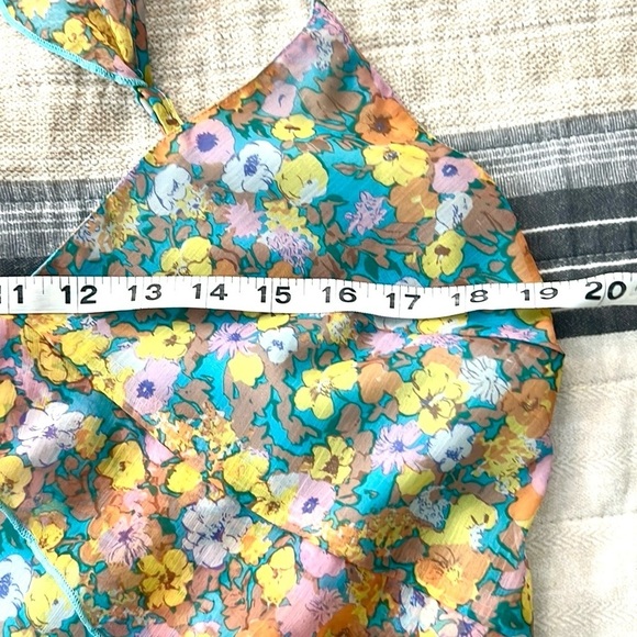 Urban Outfitters UO Shreen Asymmetrical Floral Midi Dress, Flattering, EUC, L - Picture 6 of 11